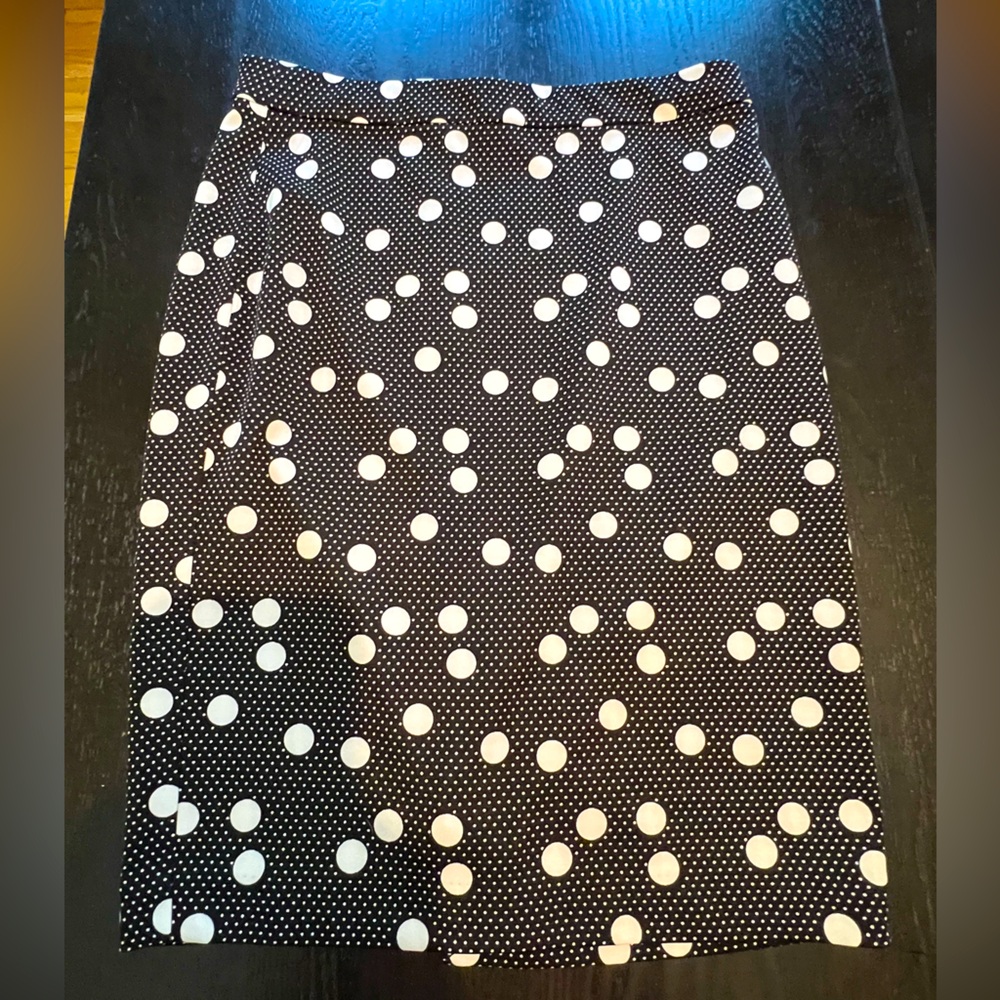 The Limited - Polka Dot Black and White Skirt